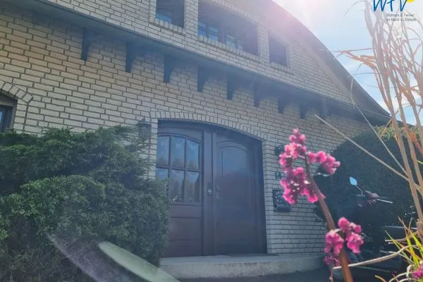 Fassade / Eingang Landhaus Leni Ferienwohnung Leni