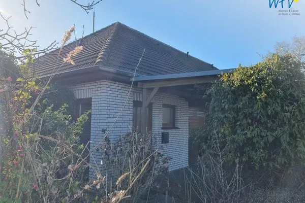 Fassade / Eingang Haus Bachstelze Ferienwohnung Lütje Herta