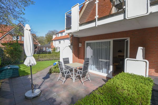  Haus Roseneck Wohnung 1 Norderney - Terrasse