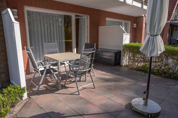  Haus Roseneck Wohnung 1 Norderney - Terrasse