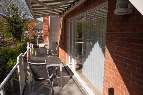  Haus Roseneck Wohnung 8 Norderney - Balkon