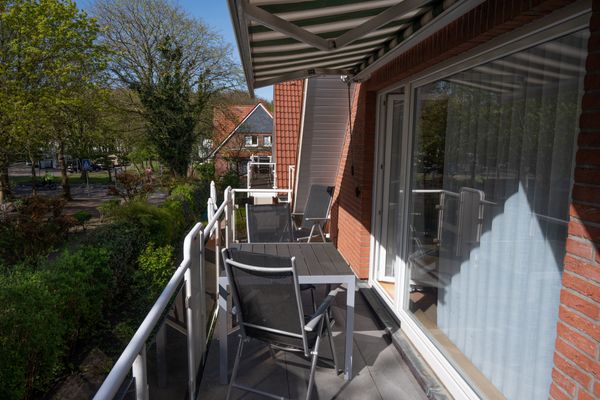  Haus Roseneck Wohnung 8 Norderney - Balkon