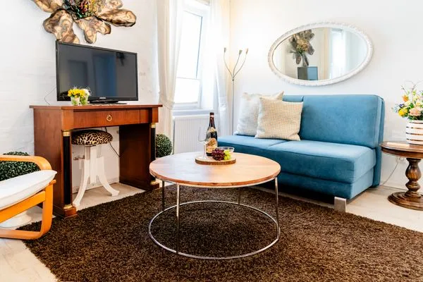 Wohnzimmer  Ferienwohnung Am Hafen