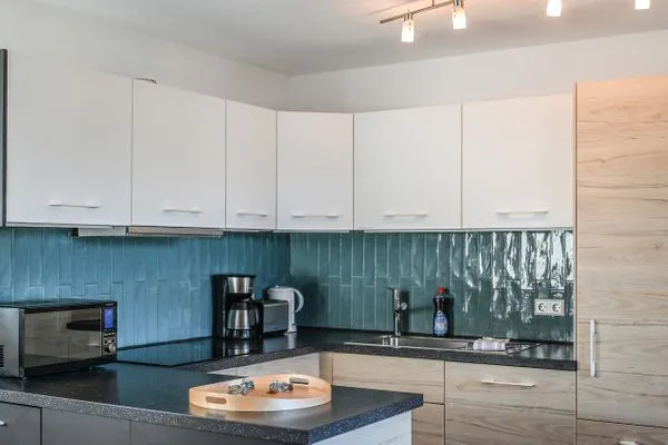 Küche / Küchenzeile  Apartment 7b - überdachter Balkon