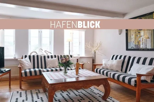 Wohnzimmer  Ferienwohnung Hafenblick
