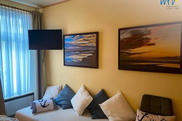 Schlafzimmer Haus Delphin Ferienwohnung 1