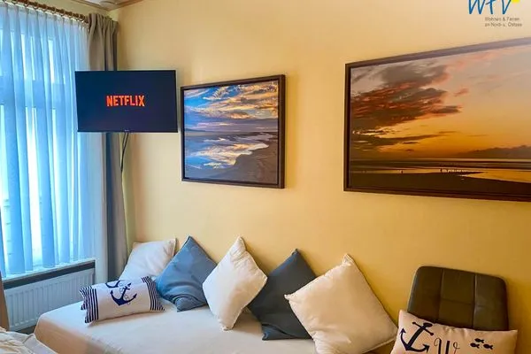 Schlafzimmer Haus Delphin Ferienwohnung 1