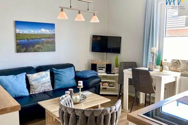 Wohnzimmer Haus Delphin Ferienwohnung 1