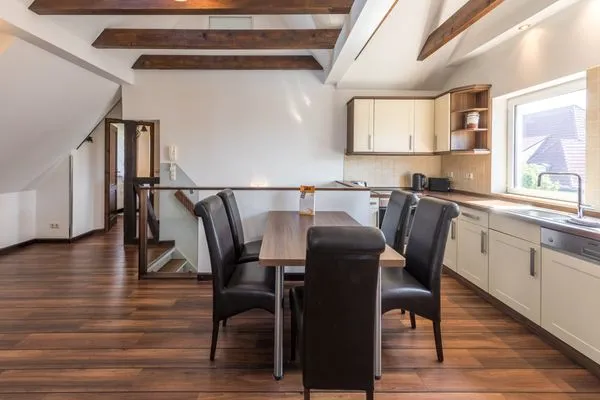 Ferienwohnung Seeperle Küche mit Esstisch  Seeperle