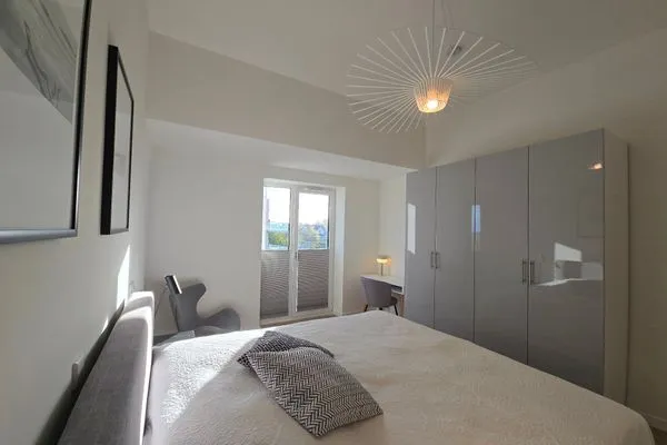 Schlafzimmer  Ferienwohnung "Strandgut" in 1. Reihe an der Ostseeküste
