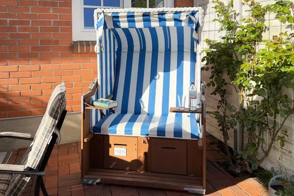 Terrasse Haus Pesel Ferienwohnung *Reetblick*