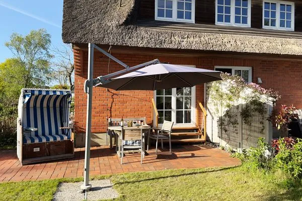 Terrasse Haus Pesel Ferienwohnung *Reethuk*