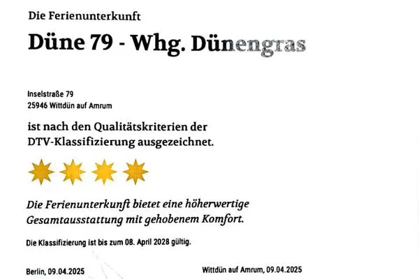  Haus Dünenperle Ferienwohnung "Dünengras"