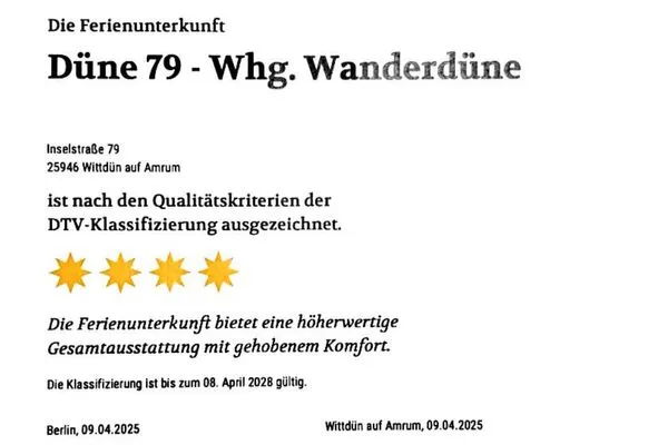  Haus Dünenperle Ferienwohnung "Wanderdüne"