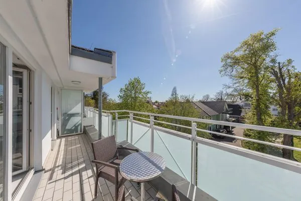 Ferienwohnung Kleine Freiheit Balkon mit Sitzmöbeln  Kleine Freiheit