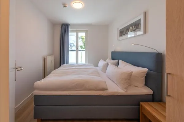 Ferienwohnung Kleine Freiheit Blick ins Schlafzimmer  Kleine Freiheit