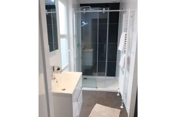  Marina Strandbad Chalet IJssel Lodge mit Zaun Haus Nr. 34