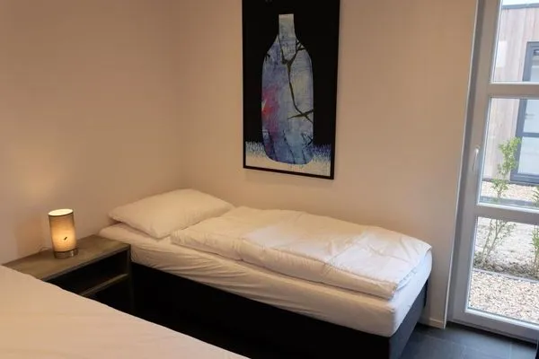  Marina Strandbad Chalet IJssel Lodge mit Zaun Haus Nr. 34