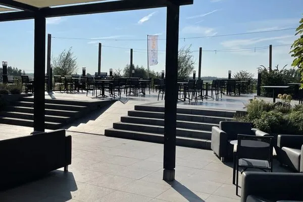  Marina Strandbad Chalet IJssel Lodge mit Zaun Haus Nr. 34