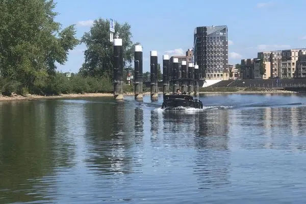  Marina Strandbad Chalet IJssel Lodge mit Zaun Haus Nr. 34