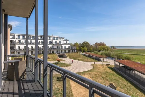 Ferienwohnung Sonnengott in Wustrow - Ausblick vom Balkon  Sonnengott