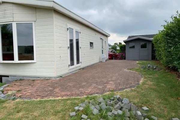  Breskens Chalet DuneView mit Zaun Haus Nr. H195