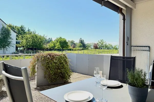 Ferienhaus Dani Ferienwohnung Rebgarten Nonnenhorn - Balkon