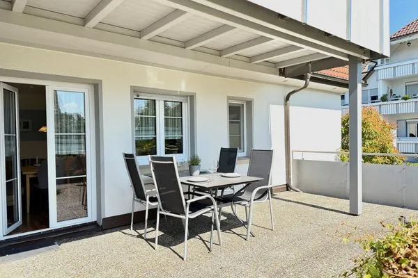 Ferienhaus Dani Ferienwohnung Rebgarten Nonnenhorn - Terrasse