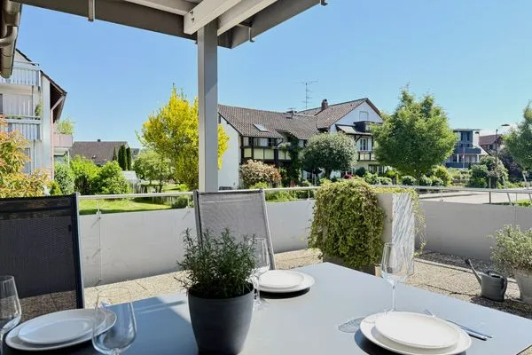 Ferienhaus Dani Ferienwohnung Rebgarten Nonnenhorn - Balkon