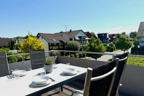 Ferienhaus Dani Ferienwohnung Pfänderblick Nonnenhorn - Balkon