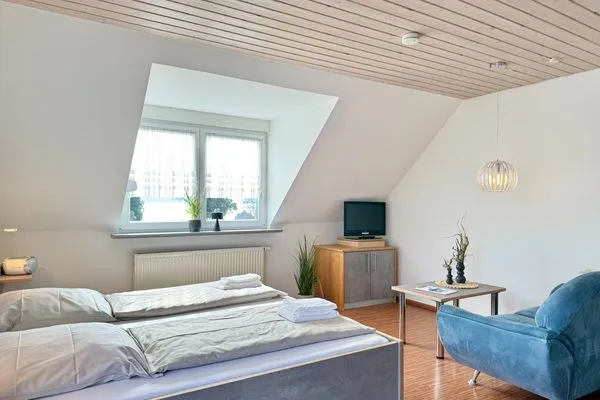 Ferienhaus Dani Ferienapartment Panoramablick Nonnenhorn - Schlafzimmer