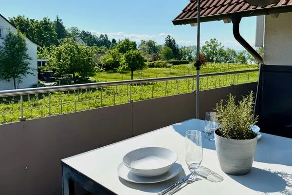 Ferienhaus Dani Ferienapartment Panoramablick Nonnenhorn - Balkon