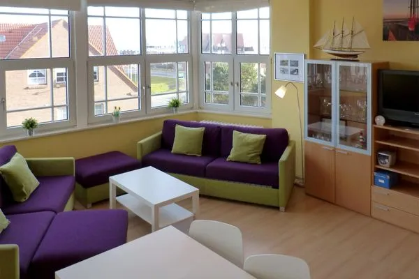 Wohnzimmer der Ferienwohnung Therese 8 in Wittdün auf Amrum Haus *Therese* Ferienwohnung *Therese 8*