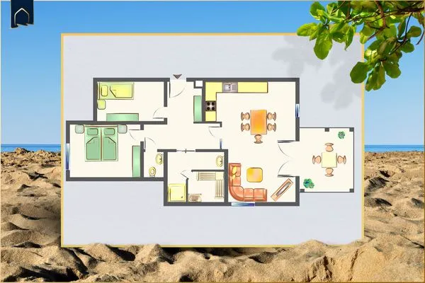 Grundriss Loddin App. Wassermann