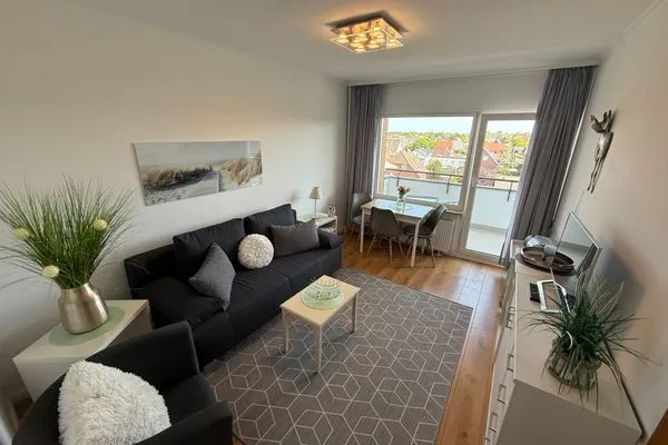 Wohnzimmer Ferienwohnung im Haus Nordland App 83