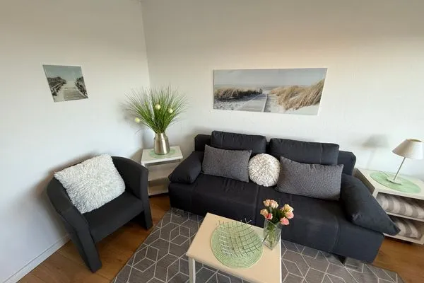 Wohnzimmer Ferienwohnung im Haus Nordland App 83