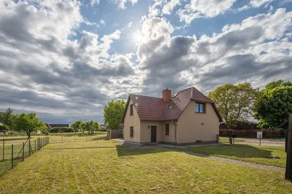 Ferienhaus Wiesenquartier Penkow Terasse mit Sitzgelegenheit  WiesenQuartier