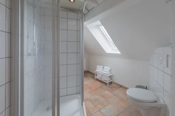 Ferienhaus Wiesenquartier Penkow Badezimmer Obergeschoss  WiesenQuartier