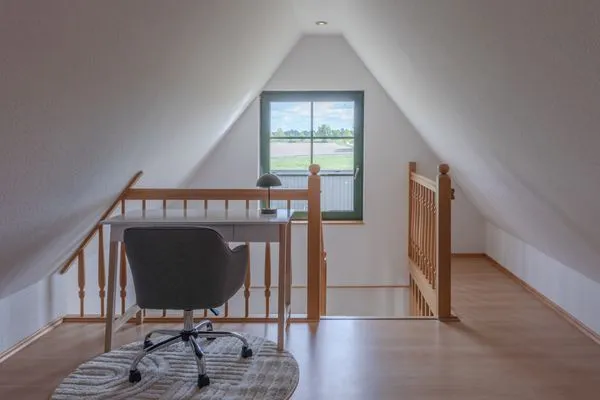 Ferienhaus Wiesenquartier Penkow Schreibtischecke im Obergeschoss  WiesenQuartier