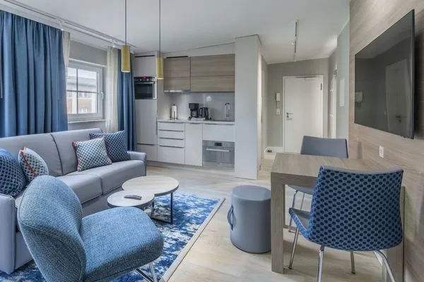 Ferienwohnung Hafendomicil MareMüritz Waren - offener Wohnbereich  Hafendomicil MareMüritz