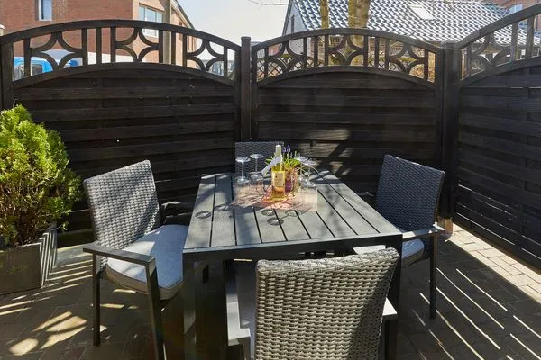 Terrasse  Ferienhaus Kleine Meerjungfrau