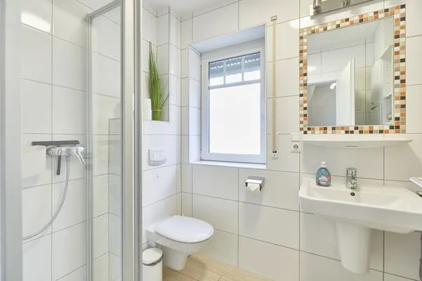 Badezimmer  Ferienwohnung Westwind