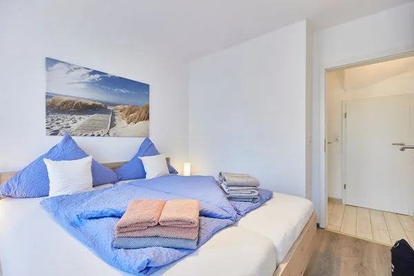 Schlafzimmer  Ferienwohnung Westwind