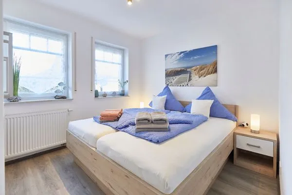 Schlafzimmer  Ferienwohnung Westwind