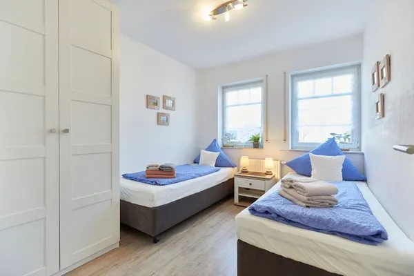 Schlafzimmer  Ferienwohnung Westwind