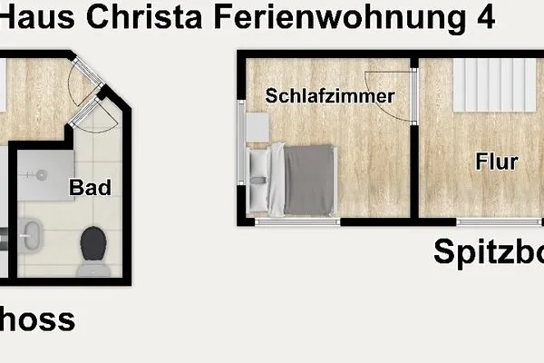 Grundriss Haus Christa Ferienwohnung 4