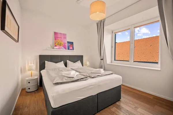  Ferienwohnung Insel-Loft Lindau Insel - Schlafzimmer 2 - Doppelbett