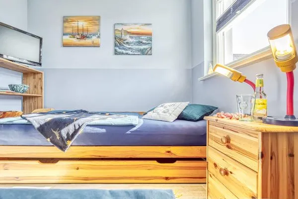 Einzelbett im kleineren Schlafzimmer Kavelweg 9 Kavelweg 9 Whg 3 - Kavelkoje