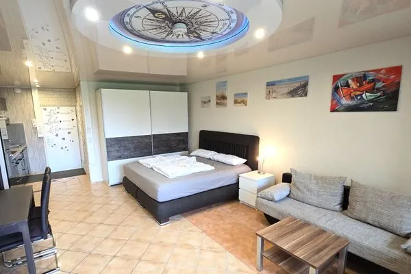 Wohnzimmer  Ferienwohnung "Leuchtturm" in Schönberg-Holm an der Ostsee