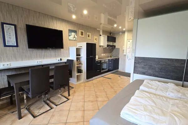 Wohnzimmer  Ferienwohnung "Leuchtturm" in Schönberg-Holm an der Ostsee